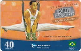 Brazil - BR-TLM-MG-1988A, 01/34 - 0100, Event, Gymnastics, 40U, 33,000ex, 3/04, Used - Olympische Spelen