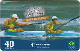 Brazil - BR-TLM-MG-1992A, 03/34 - 0100, Event, Canoeing, 40U, 33,000ex, 3/04, Used - Olympische Spiele