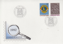 Enveloppe   FDC  1er  Jour  LUXEMBOURG   Série  Commémorative  1992 - FDC