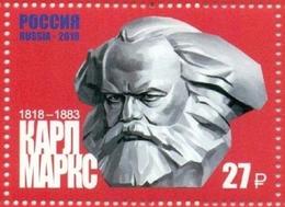 RUSSIA 2018,Karl Marx Philosopher Economist,200th Birth Anniv,# 2342,VF MNH** - Karl Marx