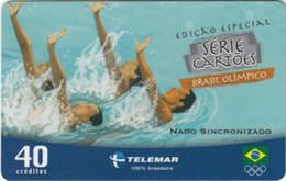 Brazil - BR-TLM-MG-1994A, 04/34 - 0100, Event, Synchronized Swimming, 40U, 33,000ex, 3/04, Used - Olympische Spiele