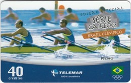 Brazil - BR-TLM-MG-1996C, 05/34 - 0102, Event, Rowing, 40U, 37,200ex, 3/04, Used - Jeux Olympiques