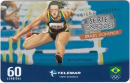 Brazil - BR-TLM-MG-2014, 09/34 - 0150, Event, Hurdles, Track And Field Races, 60U, 30,960ex, 4/04, Used - Giochi Olimpici