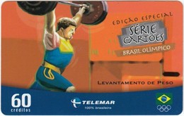 Brazil - BR-TLM-MG-2052, 19/34 - 0340, Event, Sports, Weightlifting, 60U, 33,135ex, 6/04, Used - Juegos Olímpicos