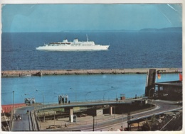 Sassnitz Auf Rügen - Fährschiff MS Saßnitz Mole Fährbahnhof 2   Großbildkarte - Sassnitz