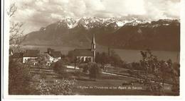 VAUD L' Eglise De Chexbres Et Les Alpes De Savoie - R. E. Chapallaz Fils - Lausanne	3342, Circulé Le 13.05.1924 - Chexbres