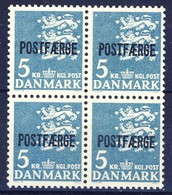 +Denmark 1972. POSTFÆRGE. Michel 44. Bloc Of 4. MNH(**) - Paketmarken