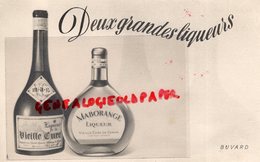 33- CENON- BUVARD DEUX GRANDES LIQUEURS-VIEILLE CURE ABBAYE DE CENON- MABORANGE - Lebensmittel