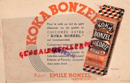 59- HAUBOURDIN- RARE BUVARD KOKA BONZEL CHICOREE EXTRA- EMILE BONZEL-ILLUSTRATEUR GRIZEAUD - Alimentaire