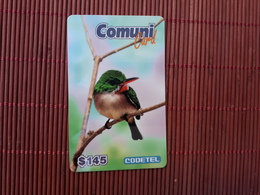 Codetel Bird Prepaid $145 Comuni Card Used 2 Scans Rare - Dominique