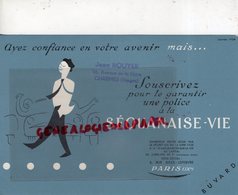 88- CHARMES- RARE BUVARD JEAN ROUYER 16 AVENUE GARE-ASSURANCES SEQUANAISE VIE-PARIS 4 RUE JULES LEFEBVRE - Banco & Caja De Ahorros