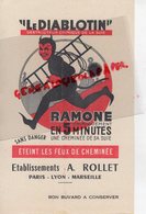 75-PARIS-69-LYON-13-MARSEILLE-BUVARD LE DIBLOTIN-DIABLE-ETABLISSEMENT A. ROLLET -RAMONAGE CHEMINEE SUIE - Altri & Non Classificati