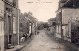 CPA, Vauréal, Rue Nationale, Animée - Vauréal