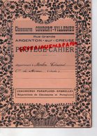 36- ARGENTON SUR CREUSE- RARE PROTE CAHIER + CAHIER CHAUSSURES COUDERT VILLEDIEU -EDMOND MORLON A LE MENOUX - Schoenen