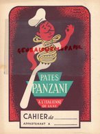 BUVARD PATES PANZANI-PATES ALIMENTAIRES A L' ITALIENNE -ILLUSTRATEUR HERVE MORVAN -ECOLE TABLE ADDITION DIVISION - Alimentaire