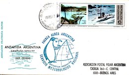 ARGENTINE. N°1037 De 1975 Sur Enveloppe Commémorative. Recherche Scientifique/Campagne 1976-77. - Programmes Scientifiques