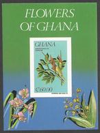 Ghana 1984 Flower Amorphophallus Johnsonii Michel Block 110 Unperforated Mint - Ghana (1957-...)