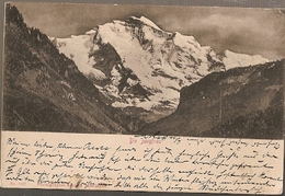 Switzerland & Litografia, Die Jungfrau, Steffisburg, Langenschwalbac Germany 1901 (7007) - Steffisburg