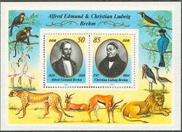 ALLEMAGNE - DDR Oiseaux, Birds, Pajaros, Yvert BF 97 Freres Brehm Naturaliste Ornitologue. ** MNH (theme Secondaire) - Other & Unclassified