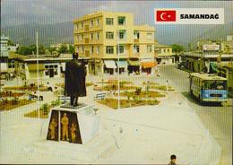 AK Samandag Türkei 1985, 1986 Postalisch Gelaufen Nach Neuss, 2 Scans, Ca. 15 X 10,5 Cm - Turquia