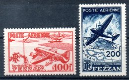 Fezzan Luftpost Y&T PA 4**, PA 5* - Unused Stamps