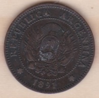 ARGENTINE / TUCUMAN. UN CENTAVO 1891. BRONZE - Argentine