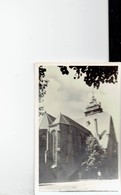 NETHERLANDS 1954 - VINTAGE POSTCARD – SCHOONHOVEN- KERK-HALF SHINING –MAILED IN 1954 -REP5103 - Schoonhoven