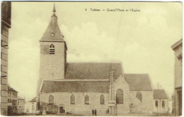 Tubize. Grand'Place Et Eglise. - Tubize