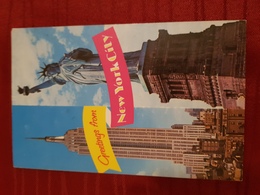 GREETINGS FROM NEW YORK CITY 1970. - Estatua De La Libertad