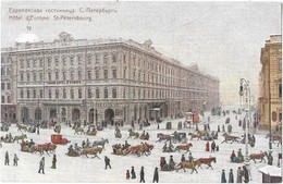 SAINT PETERSBOURG PETROGRAD (Russie) Hotel D'Europe Place Animation - Rusia