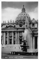 Roma Fontana Piazza S. Pietroi - Carta Non Inviata - Vaticano