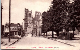 Delcampe - 80 CORBIE - L'église Et La Rue Hersent - Corbie