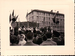 PHOTO 76 LE HAVRE GRAVILLE Au Cœur Du Quartier Des Champs Barrets . Mr Le MAIRE Lisant Son Discours 1951 - Graville