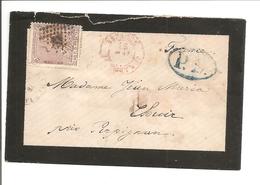 Hispania 40c Carta De Luto Pour La France.Mourning Letter/Trauerbrief/Lettre De Deuil - Covers & Documents