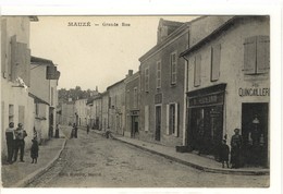 Carte Postale Ancienne Mauzé Sur Le Mignon - Grande Rue - Mauze Sur Le Mignon