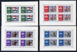 HUNGARY 1961 BUDAPEST '61 Exhibition  I In Sheetlets MNH / **.  Michel 1765-68A Kb - Nuevos