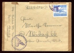 Allemagne - Carte Lettre En Feldpost Par Avion En 1944 - N100 - Brieven En Documenten