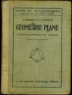 GEOMETRIE PLANE - 1937 - Über 18