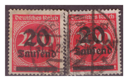 DR: 1923,  Nr. 282 I+II, Gestempelt - Used Stamps