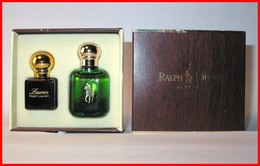 Ralph LAUREN : Lauren & Polo : Eau De Toilettes 3,5 Ml & 7 Ml, Coffret Version 1978, Parfait état - Miniatures Femmes (avec Boite)