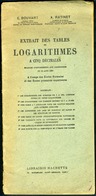 Tables De Logarithmes (extrait) - 18 Ans Et Plus