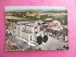 CPA 44 FROSSAY EGLISE VUE AERIENNE VOITURES ANCIENNES CARAVANES - Frossay