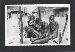 CPSM PAULEAU R. N° 16 Afrique Noire KIABE Tchad Femme à Plateaux Dentist Sara Kaba Femme Nue Non Circulé - Tsjaad