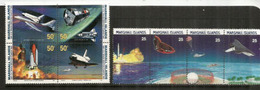 Histoire De La Navette Spatiale. US Space Shuttle Flights.   8 Timbres Neufs ** Des îles Marshall. Océan Pacifique - Ozeanien