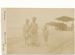 SUD OUEST AFRICAIN - Carte Photo, Enfants, Chemin De Fer - Namibië