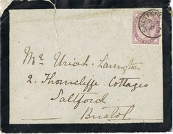 30524. Carta De Luto  SALTFORD (England) 1874 To Bristol - Covers & Documents