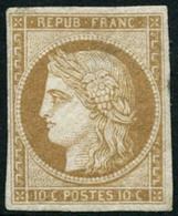 ** N°1F 10c Bistre, Réimp - TB - 1849-1850 Ceres