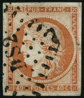 Oblit. N°5 40c Orange - TB - 1849-1850 Ceres