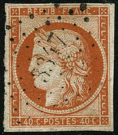 Oblit. N°5a 40c Orange Vif, Signé Calves - TB - 1849-1850 Ceres