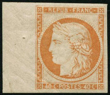 ** N°5g 40c Orange, Réimp Pièce De Luxe - TB - 1849-1850 Ceres